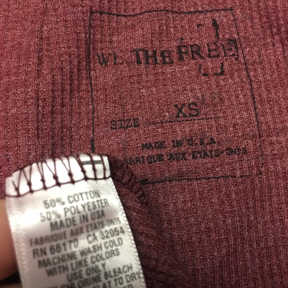 ❌SOLD❌ We The Free Floral Waffle Knit Thermal Top - Picture 7 of 8